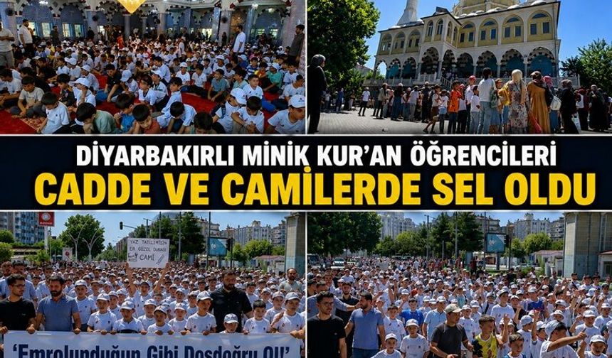 Diyarbakırlı Minik Kur'an Öğrencileri Cadde ve Camilerde Sel Oldu