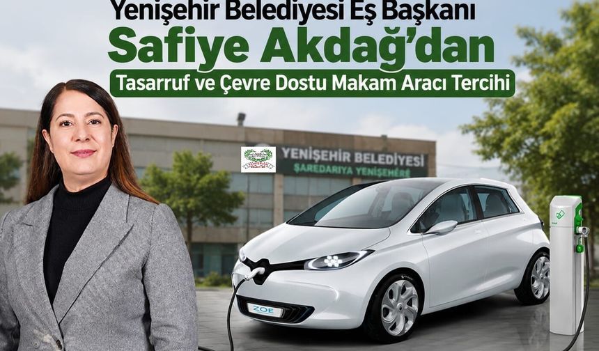 Diyarbakır'da Yenişehir  Belediye Başkanı Tasarruf ve Çevre Dostu Makam Aracı Terci Etti