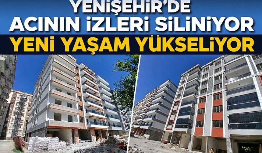 Yenişehir'de Acının İzleri Siliniyor Yeni Yaşam Yükseliyor