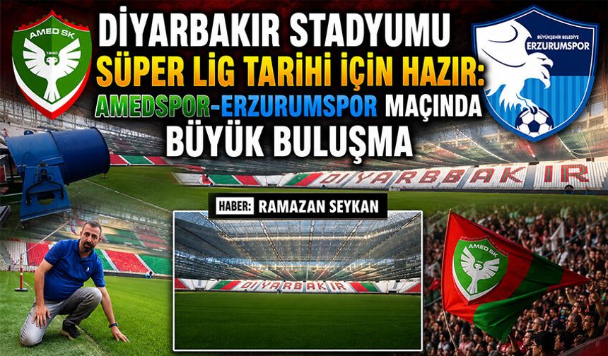 Diyarbakır Stadyumu Süper Lig Tarihi İçin Hazır