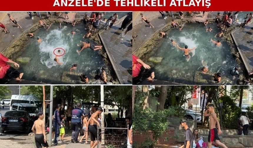 Anzele’deki Tehlikeli Atlayışta Bir Çocuk Yaralandı