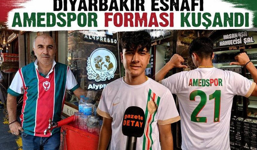Diyarbakır'da Amedspor Sevdalısı Esnaflar Takıma Destek İçin Forma ile Kuşandı