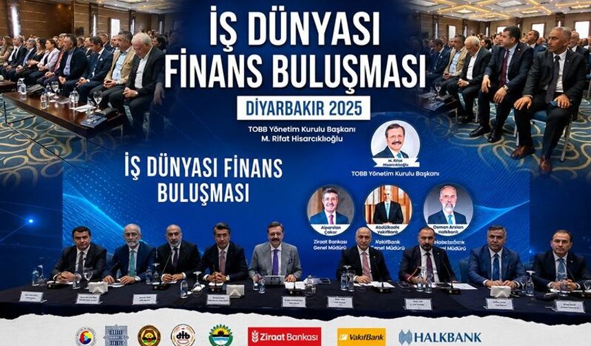 TOBB Başkanı Rifat Hisarcıklıoğlu Diyarbakır’da Konuştu: “Ekonomi tek kanatla yaşayamaz”