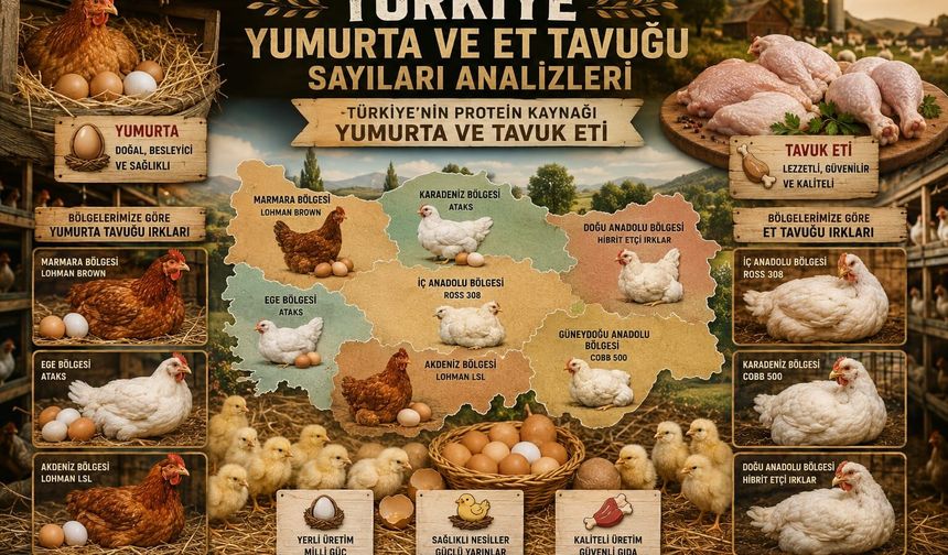 Türkiye’de Tavuk Sayılarında Dikkat Çeken Değişim: 2021’de Zirveyi Gördü