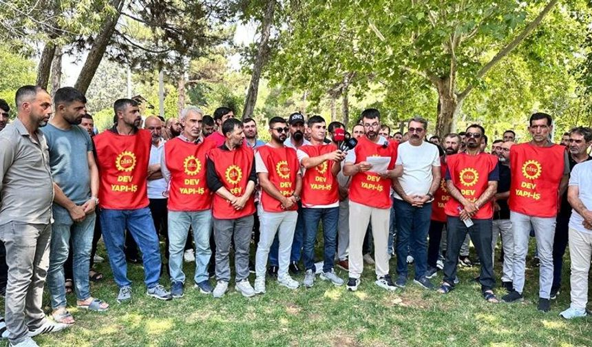 Diyarbakır'da İnşaat demir ustalarından ortak yevmiye kararı