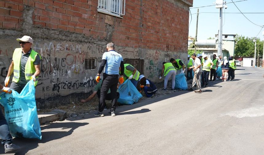 Kayapınar Belediyesi 10 günlük temizlik kampanyası
