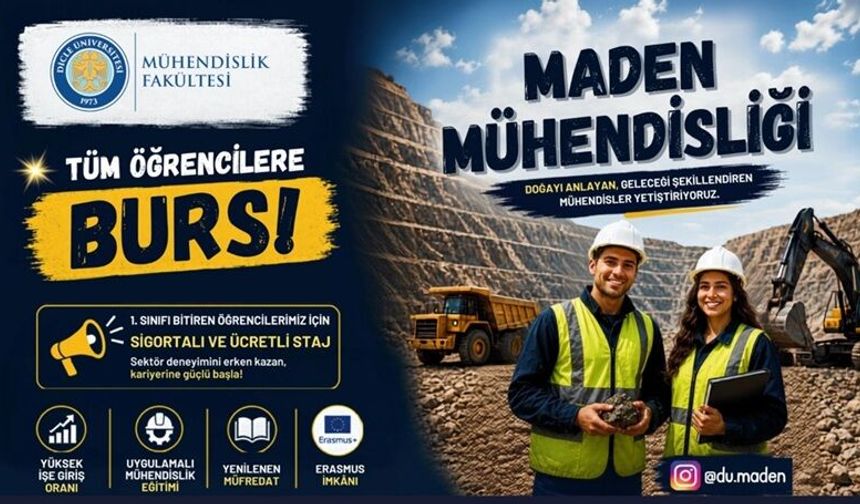 Diyarbakır’da Bu Bölümü Seçen Öğrenciye 4 Yıl Burs ve İş Deneyimi Fırsatı