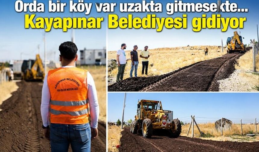 Kayapınar Belediyesi Kırsal Mahallelerde Hizmet Atağını Sürdürüyor