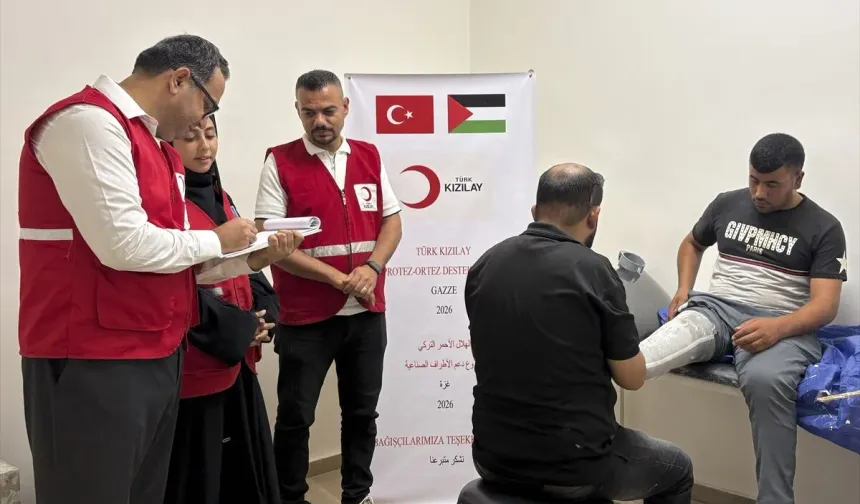 Türk Kızılaydan Gazze’de Uzuv Kaybı Yaşayanlara Protez Desteği