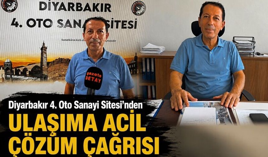 Diyarbakır 4. Oto Sanayi Sitesi’nden Ulaşıma Acil Çözüm Çağrısı