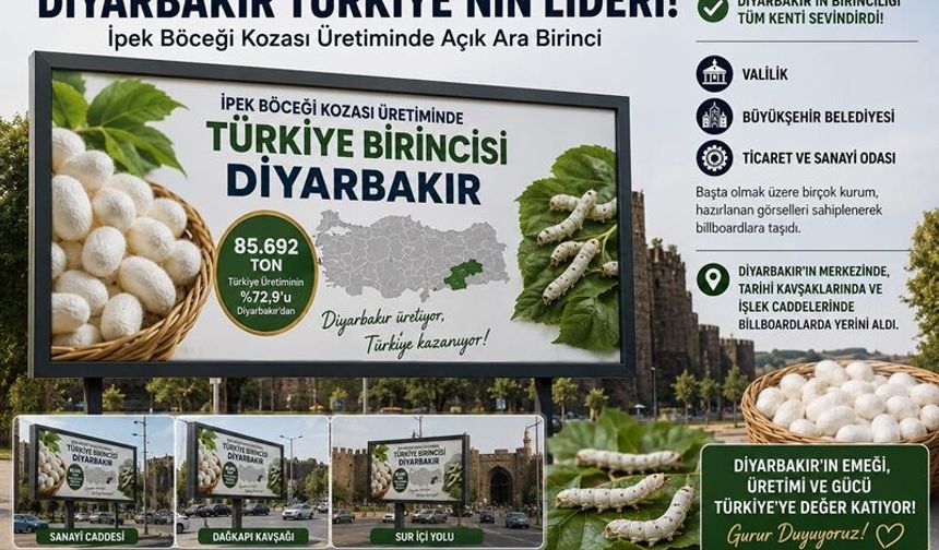 Diyarbakır İpekböcekçiliğinde Türkiye'nin Lokomotifi Oldu