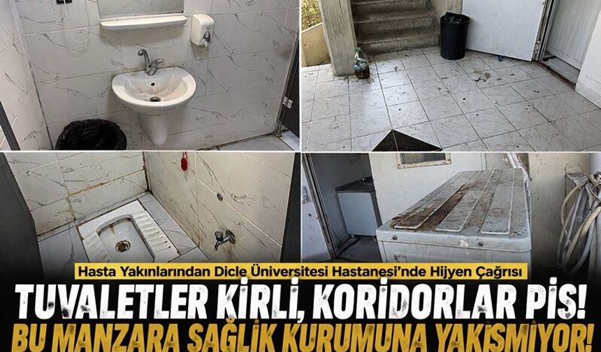 Dicle Üniversitesi Hastanesi’nde Hijyen Tepkisi: “Bu Manzara Sağlık Kurumuna Yakışmıyor”