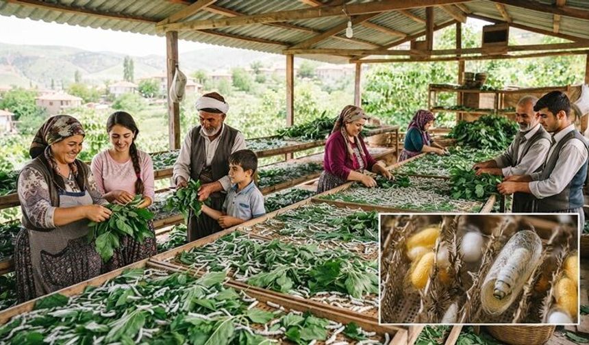 Türkiye toplam yaş koza üretiminin yaklaşık yüzde 72’si Kulp’tan