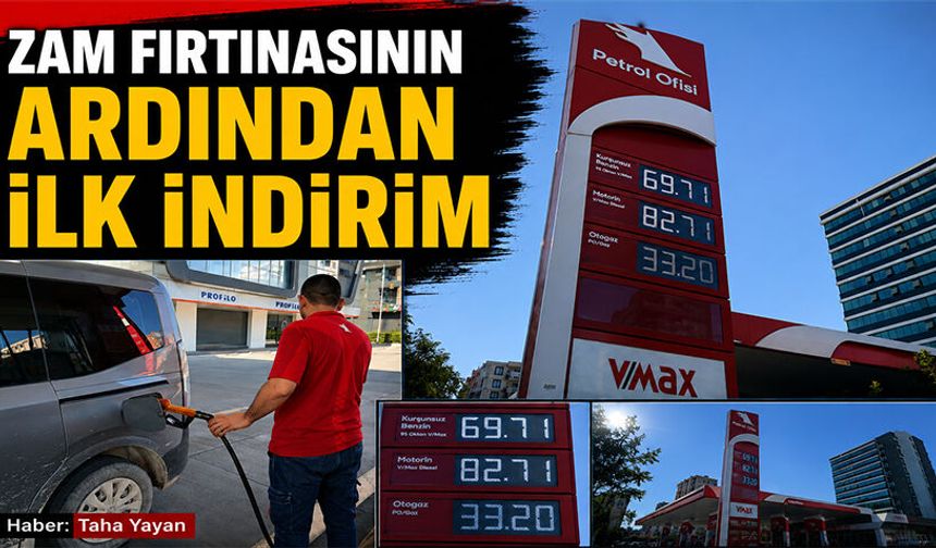 Zam fırtınasının ardından ilk indirim