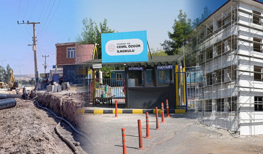 Silvan yolunda hat taşındı, okullar şebekeye bağladı