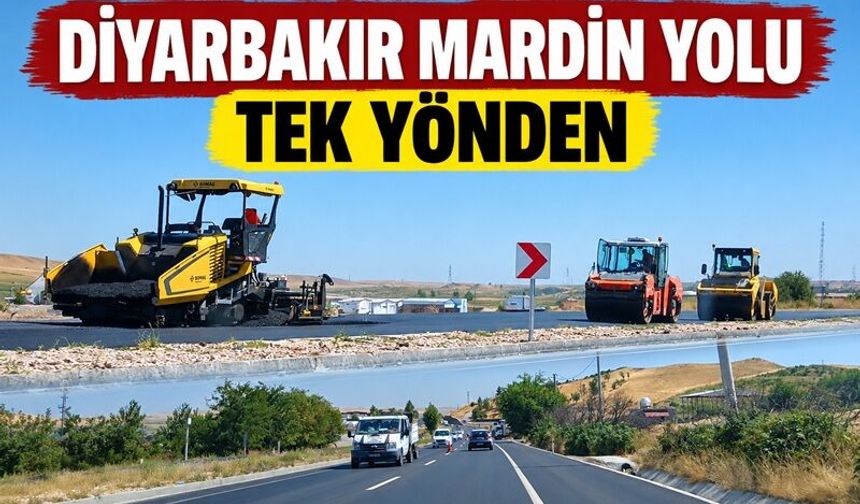 Diyarbakır - Mardin Karayolunda Ulaşım Tek Yönden Sağlanıyor
