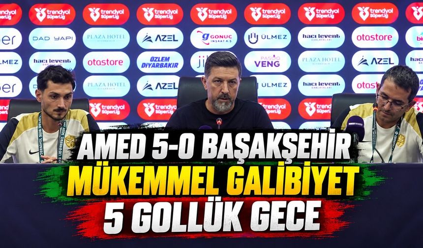 Diyarbakır’da 5-0’lık gece: Amed’den Başakşehir’e farklı skor