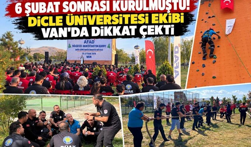 6 Şubat Sonrası Kurulmuştu! Dicle Üniversitesi Ekibi Van’da Dikkat Çekti