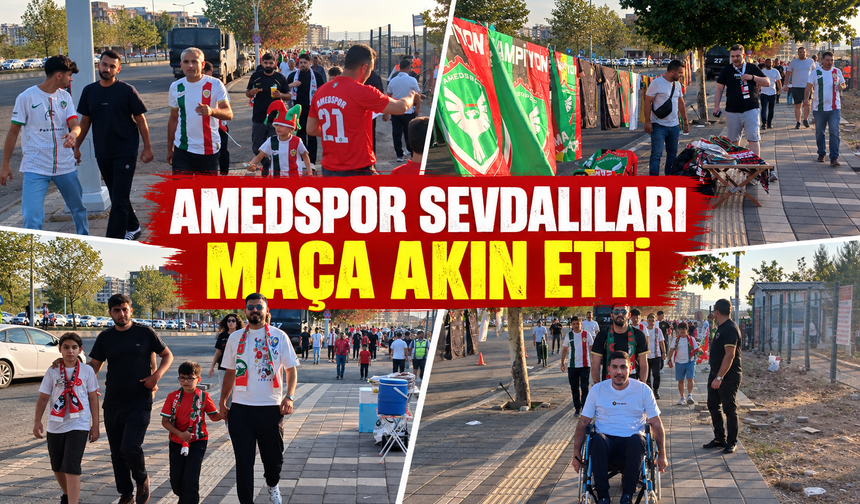 Amedspor-Başakşehir maçı öncesi taraftar hareketliliği