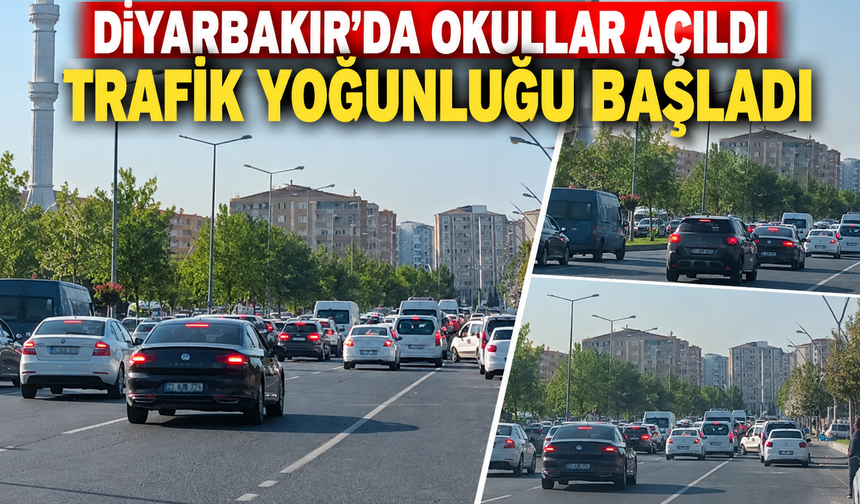 Diyarbakır’da Okullar Açıldı, Trafik Yoğunluğu Başladı