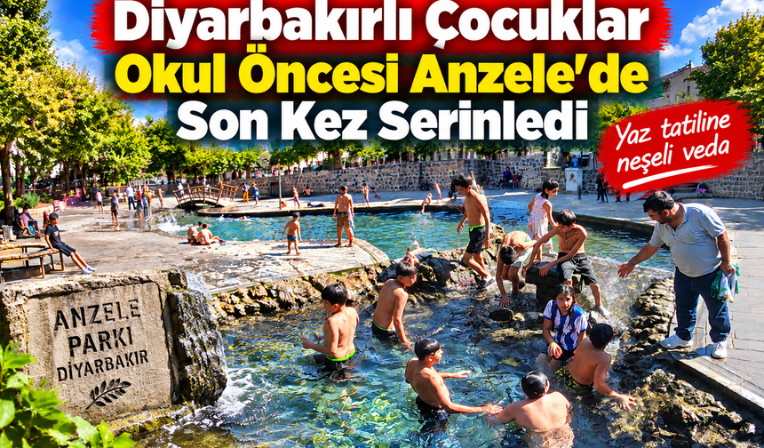 Diyarbakırlı Çocuklar Okul Öncesi Anzele’de Son Kez Serinledi