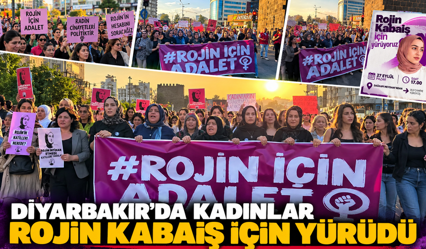 Diyarbakır’da Kadınlar Rojin Kabaiş İçin Yürüdü
