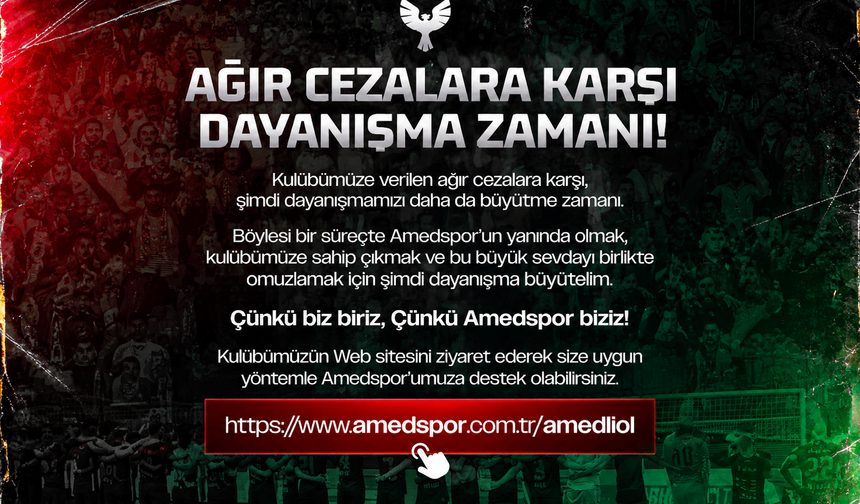 Amedspor Taraftarlarından Ağır Cezalara Karşı Dayanışma Çağrısı