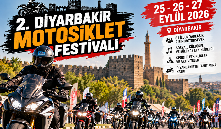 81 ilden 2 bin motosiklet tutkunu Diyarbakır’da buluşacak