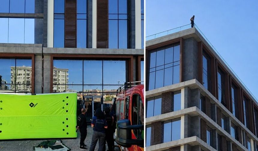 Diyarbakır’da Alacak Krizi: İnşaatın Çatısına Çıktı