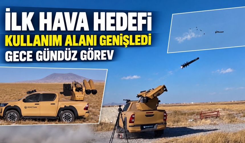 KARAOK ilk kez hava hedefini vurdu: ROKETSAN duyurdu