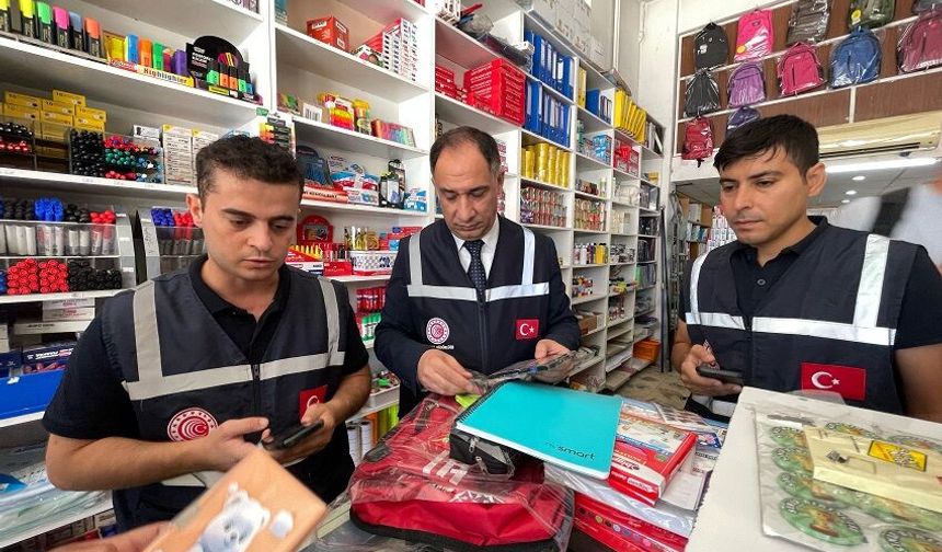 Okul alışverişi öncesi kırtasiyelerde denetim yapıldı