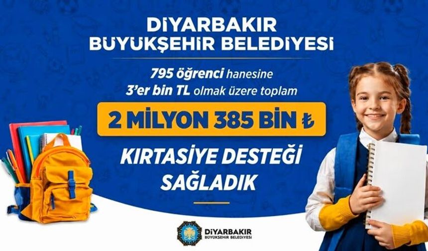 Diyarbakır’da 795 Öğrenci Hanesine Kırtasiye Desteği