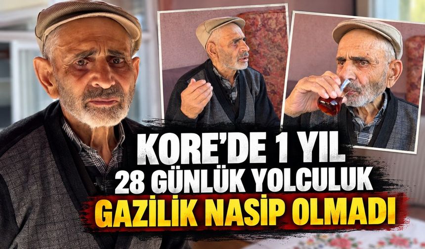 Kore'ye gitti, bir yıl görev yaptı: Gazilik nasip olmadı