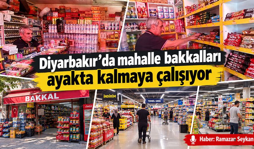 Diyarbakır’da mahalle bakkalları ayakta kalmaya çalışıyor