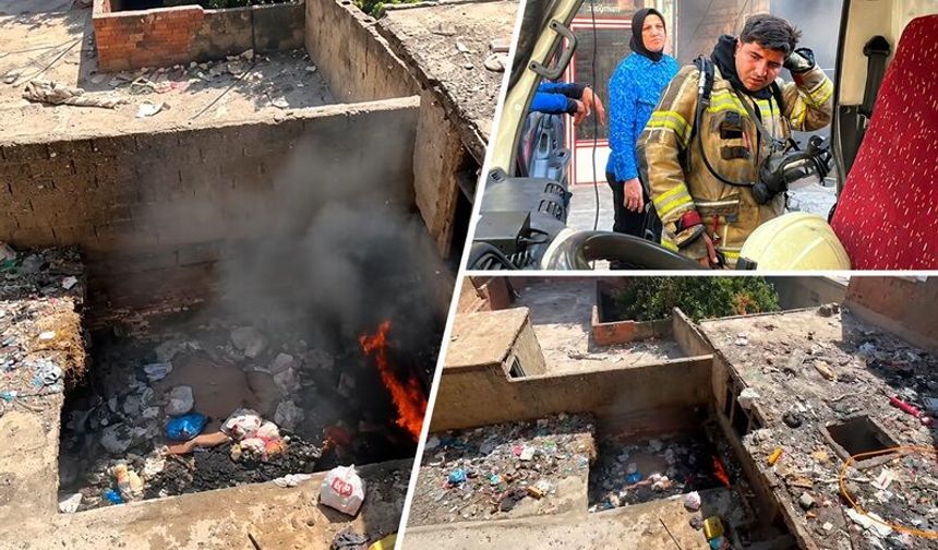 Bağlar’da Metruk Bina Yangını Büyümeden Söndürüldü