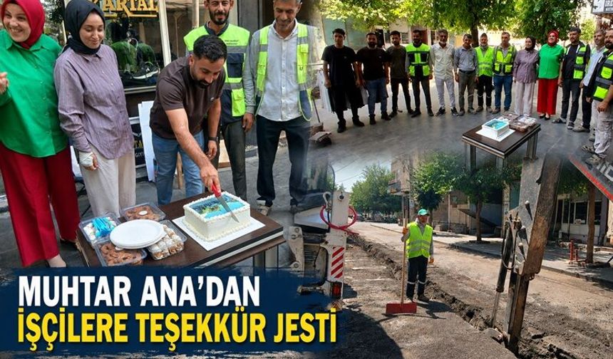 Bağlar’da doğal gaz işçilerine “tatlı” teşekkür