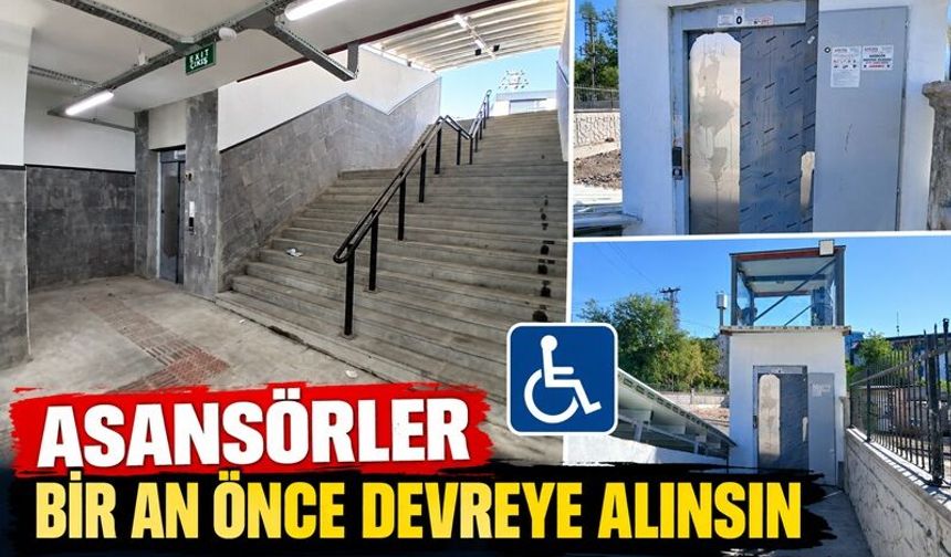 Diyarbakır’da Yeni Alt Geçit’te ‘’Asansörler Bir an Önce devreye alınsın’’ talebi