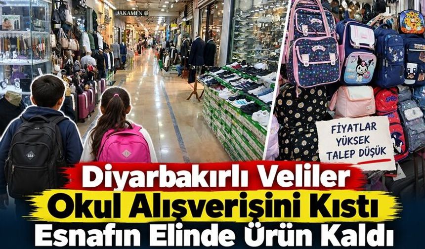 Diyarbakırlı Veliler Okul Alışverişini Kıstı Esnafın Elinde Ürün Kaldı