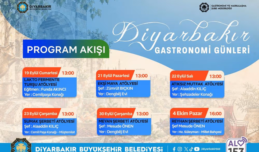 Diyarbakır’ın Geleneksel Lezzetleri Tarihi Mekânlarda Yeniden Hayat Bulacak