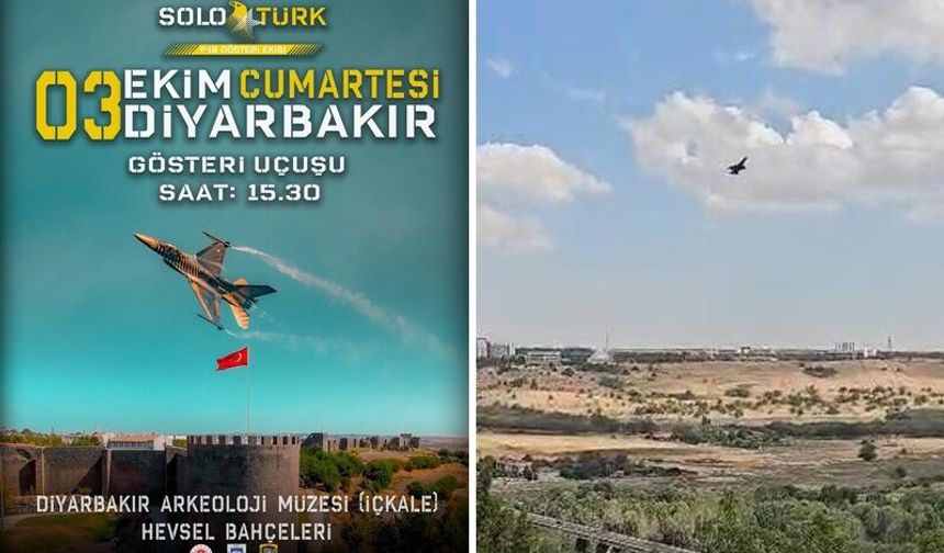 SOLOTÜRK’ten Diyarbakır Semalarında Nefes Kesen Prova Uçuşu