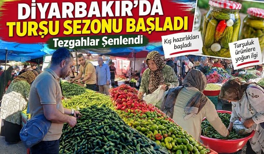 Diyarbakır’da Turşuluk Mesaisi Başladı: Tezgahlar Şenlendi