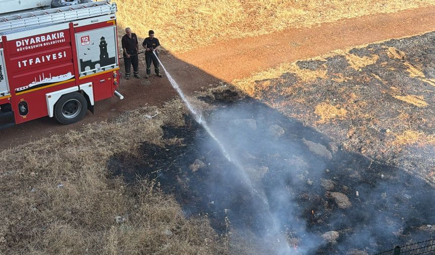 Diyarbakır’da Anız Yangınına İtfaiyeden Hızlı Müdahale