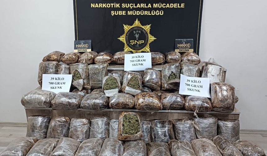 Yolcu otobüsünde yüklü miktarda uyuşturucu yakalandı