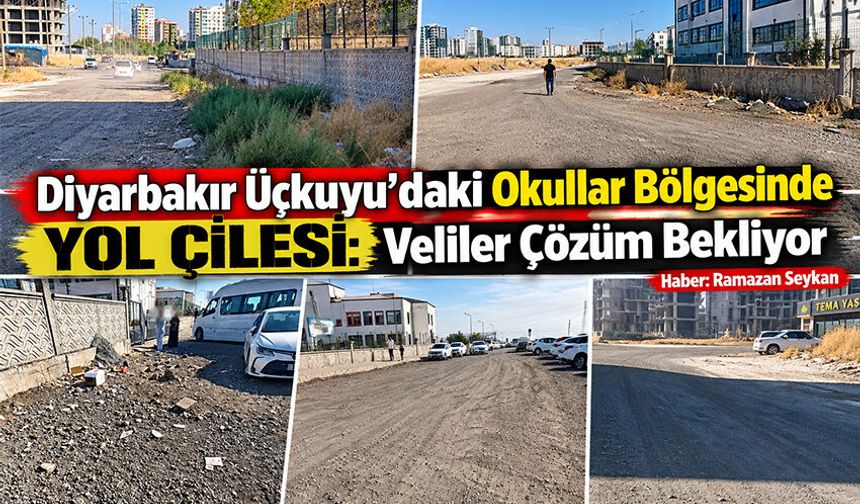 Diyarbakır Üçkuyu’daki Okullar Bölgesinde Yol Çilesi: Veliler Çözüm Bekliyor
