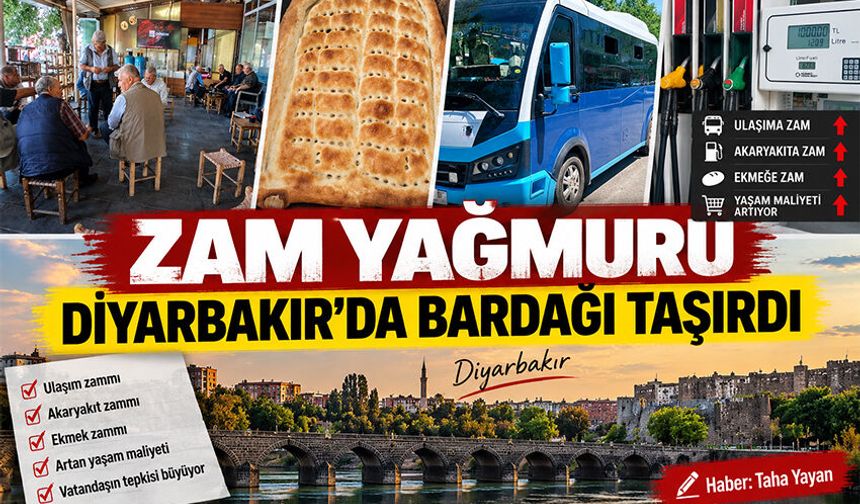 Zam Yağmuru Diyarbakır'da Bardağı Taşırdı