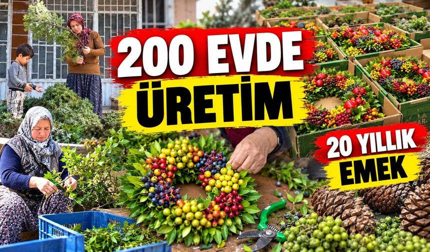 600 bin çelenkle Avrupa'ya açıldılar: Yaklaşık 2 milyon avroluk ihracat