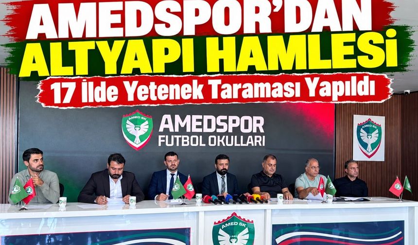 Amedspor’dan Altyapı Hamlesi: 17 İlde Yetenek Taraması Yapıldı