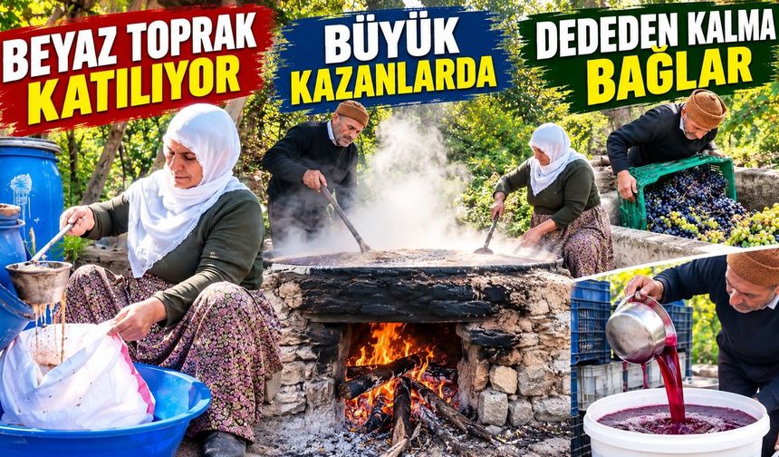 100 kilo şıreden 30-35 kilo pekmez: Asırlık üretim geleneği sürüyor