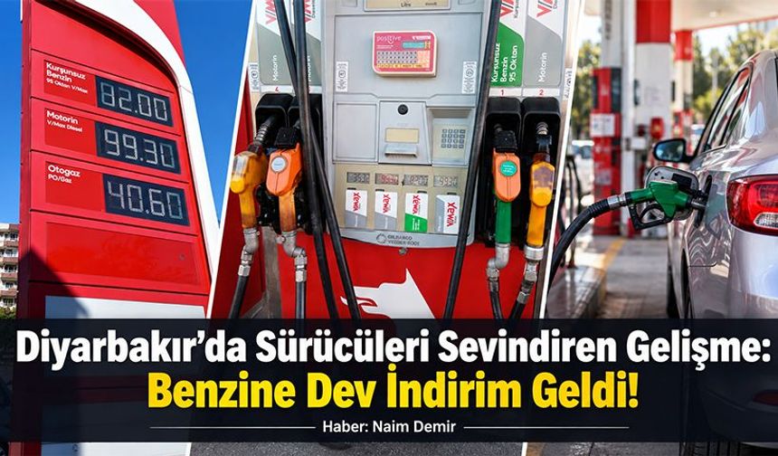 Diyarbakır’da Sürücüleri Sevindiren Gelişme: Benzine Dev İndirim Geldi!
