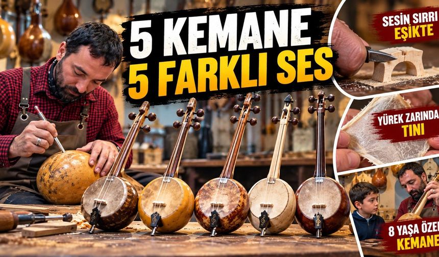Bir bağlama hediyesiyle başladı, Şimdi yılda 50 ila 100 kemane üretiyor